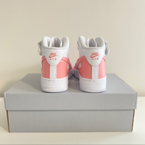 Custom Nike Air Force 1 Mids Light Pink - Picture 6 of 10